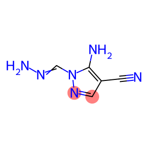 1H-Pyrazole-4-carbonitrile,5-amino-1-(hydrazonomethyl)-(9CI)