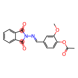 4-{[(1,3-dioxo-1,3-dihydro-2H-isoindol-2-yl)imino]methyl}-2-methoxyphenyl acetate