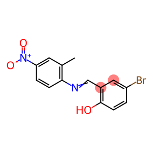 Phenol, 4-bromo-2-[[(2-methyl-4-nitrophenyl)imino]methyl]-