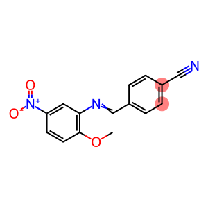 4-{[(2-methoxy-5-nitrophenyl)imino]methyl}benzonitrile