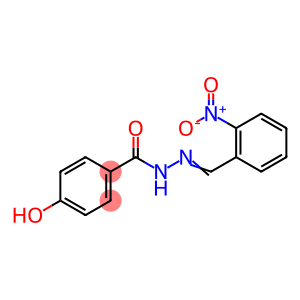 Benzoic acid, 4-hydroxy-, 2-[(2-nitrophenyl)methylene]hydrazide