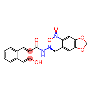 3-hydroxy-N'-({6-nitro-1,3-benzodioxol-5-yl}methylene)-2-naphthohydrazide