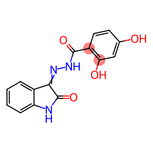 2,4-dihydroxy-N'-(2-oxo-1,2-dihydro-3H-indol-3-ylidene)benzohydrazide