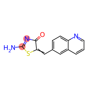 4(5H)-Thiazolone, 2-amino-5-(6-quinolinylmethylene)-