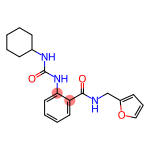 Benzamide, 2-[[(cyclohexylamino)carbonyl]amino]-N-(2-furanylmethyl)-