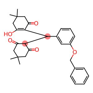 2-[[3-(benzyloxy)phenyl](2-hydroxy-4,4-dimethyl-6-oxo-1-cyclohexen-1-yl)methyl]-5,5-dimethyl-1,3-cyclohexanedione