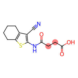 Butanoic acid, 4-[(3-cyano-4,5,6,7-tetrahydrobenzo[b]thien-2-yl)amino]-4-oxo-