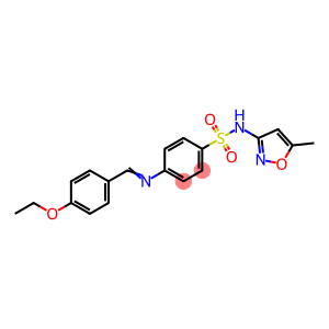 4-[(4-ethoxybenzylidene)amino]-N-(5-methyl-3-isoxazolyl)benzenesulfonamide