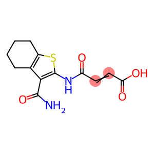 (E)-4-((3-carbamoyl-4,5,6,7-tetrahydrobenzo[b]thiophen-2-yl)amino)-4-oxobut-2-enoic acid