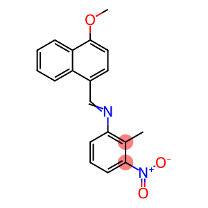 N-[(4-methoxy-1-naphthyl)methylene]-2-methyl-3-nitroaniline