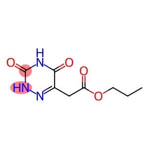 1,2,4-Triazine-6-acetic acid, 2,3,4,5-tetrahydro-3,5-dioxo-, propyl ester