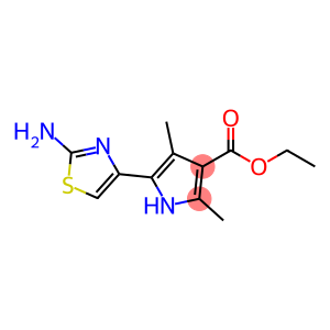 1H-Pyrrole-3-carboxylicacid,5-(2-amino-4-thiazolyl)-2,4-dimethyl-,ethylester(9CI)