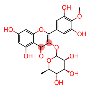 4H-1-Benzopyran-4-one, 3-[(6-deoxy-α-L-mannopyranosyl)oxy]-2-(3,5-dihydroxy-4-methoxyphenyl)-5,7-dihydroxy-