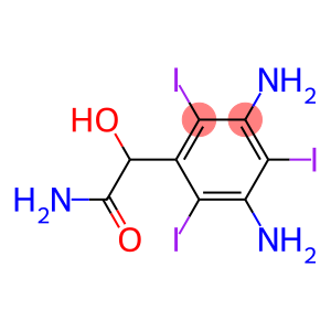 Benzeneacetamide,  3,5-diamino--alpha--hydroxy-2,4,6-triiodo-