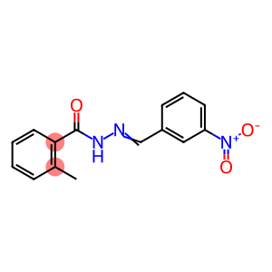 Benzoic acid, 2-methyl-, 2-[(3-nitrophenyl)methylene]hydrazide
