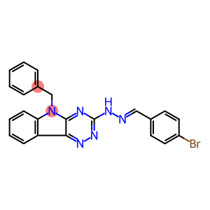 4-bromobenzaldehyde (5-benzyl-5H-[1,2,4]triazino[5,6-b]indol-3-yl)hydrazone