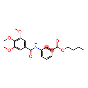 butyl 3-({[3,4,5-tris(methyloxy)phenyl]carbonyl}amino)benzoate