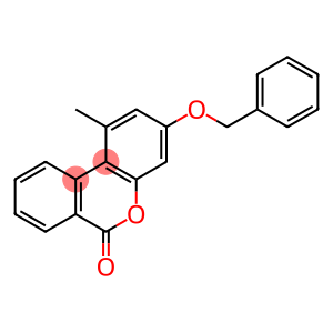 6H-Dibenzo[b,d]pyran-6-one, 1-methyl-3-(phenylmethoxy)-