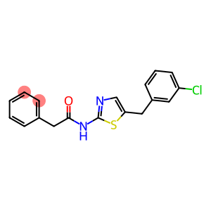 N-(5-(3-chlorobenzyl)thiazol-2-yl)-2-phenylacetamide