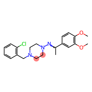 4-(2-chlorobenzyl)-N-[1-(3,4-dimethoxyphenyl)ethylidene]-1-piperazinamine