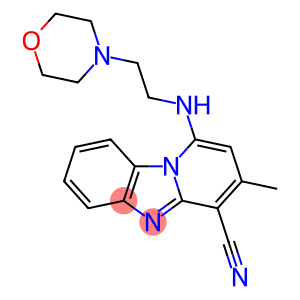 Pyrido[1,2-a]benzimidazole-4-carbonitrile, 3-methyl-1-[[2-(4-morpholinyl)ethyl]amino]-