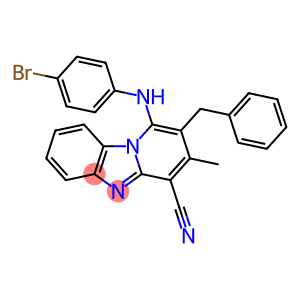 2-benzyl-1-[(4-bromophenyl)amino]-3-methylpyrido[1,2-a]benzimidazole-4-carbonitrile