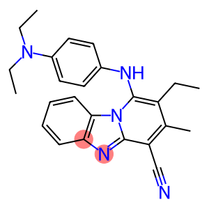 1-{[4-(diethylamino)phenyl]amino}-2-ethyl-3-methylpyrido[1,2-a]benzimidazole-4-carbonitrile