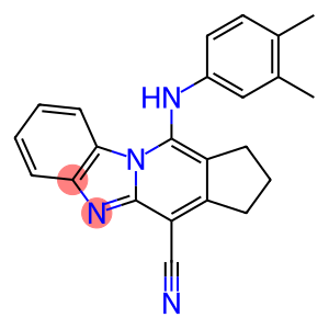 11-(3,4-dimethylanilino)-2,3-dihydro-1H-cyclopenta[4,5]pyrido[1,2-a]benzimidazole-4-carbonitrile