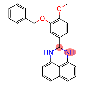 1H-Perimidine, 2,3-dihydro-2-[4-methoxy-3-(phenylmethoxy)phenyl]-