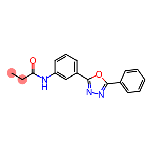 N-[3-(5-phenyl-1,3,4-oxadiazol-2-yl)phenyl]propanamide