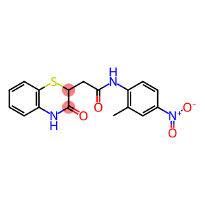 N-(2-methyl-4-nitrophenyl)-2-(3-oxo-3,4-dihydro-2H-benzo[b][1,4]thiazin-2-yl)acetamide
