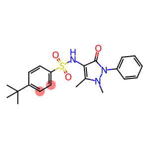 4-tert-butyl-N-(1,5-dimethyl-3-oxo-2-phenyl-2,3-dihydro-1H-pyrazol-4-yl)benzenesulfonamide