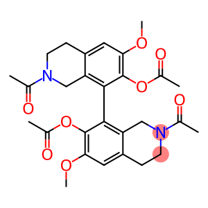 2,2'-diacetyl-6,6'-dimethoxy-1,1',2,2',3,3',4,4'-octahydro-[8,8'-biisoquinoline]-7,7'-diyl diacetate
