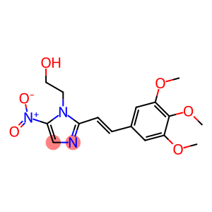 1H-Imidazole-1-ethanol,5-nitro-2-[2-(3,4,5-trimethoxyphenyl)ethenyl]-