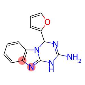 [4-(2-furyl)-4,10-dihydro-[1,3,5]triazino[6,5-b]benzimidazol-2-yl]amine