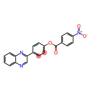 4-(2-quinoxalinyl)phenyl 4-nitrobenzoate