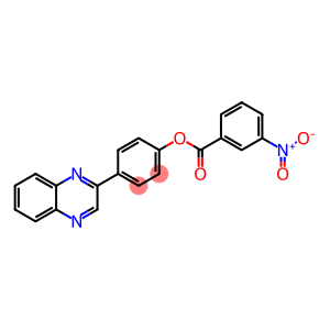 4-(2-quinoxalinyl)phenyl 3-nitrobenzoate