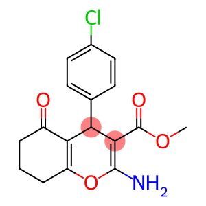 methyl 2-amino-4-(4-chlorophenyl)-5-oxo-5,6,7,8-tetrahydro-4H-chromene-3-carboxylate