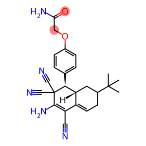 2-[4-(3-amino-7-tert-butyl-2,2,4-tricyano-1,2,6,7,8,8a-hexahydro-1-naphthalenyl)phenoxy]acetamide