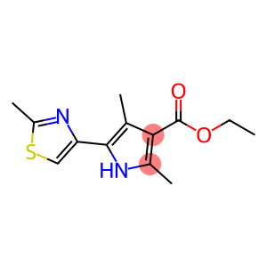 1H-Pyrrole-3-carboxylicacid,2,4-dimethyl-5-(2-methyl-4-thiazolyl)-,ethylester(9CI)