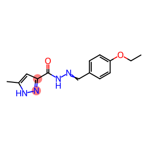 (E)-N-(4-ethoxybenzylidene)-3-methyl-1H-pyrazole-5-carbohydrazide