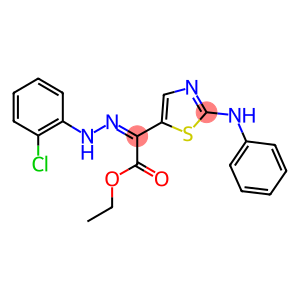 ethyl (2-anilino-1,3-thiazol-5-yl)[(2-chlorophenyl)hydrazono]acetate