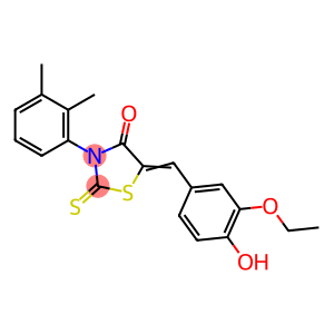 (Z)-3-(2,3-dimethylphenyl)-5-(3-ethoxy-4-hydroxybenzylidene)-2-thioxothiazolidin-4-one