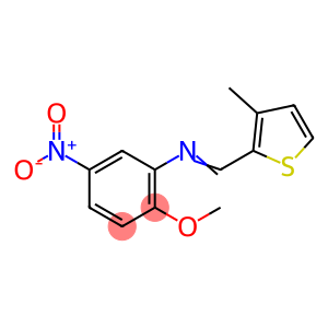 (2-methoxy-5-nitrophenyl)[(3-methyl-2-thienyl)methylene]amine