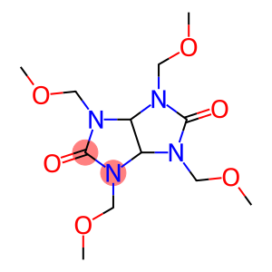 2,4,6,8-tetrakis(methoxymethyl)-2,4,6,8-tetrazabicyclo[3.3.0]octane-3, 7-dione