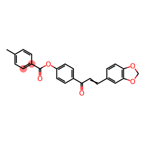 4-[(2E)-3-(2H-1,3-benzodioxol-5-yl)prop-2-enoyl]phenyl 4-methylbenzoate