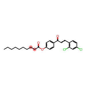 4-[3-(2,4-DICHLOROPHENYL)ACRYLOYL]PHENYL DECANOATE