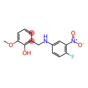 Phenol, 2-[[(4-fluoro-3-nitrophenyl)amino]methyl]-6-methoxy-