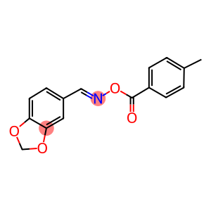 1,3-benzodioxole-5-carbaldehyde O-(4-methylbenzoyl)oxime