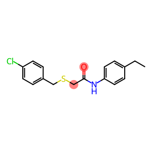 2-{[(4-chlorophenyl)methyl]sulfanyl}-N-(4-ethylphenyl)acetamide